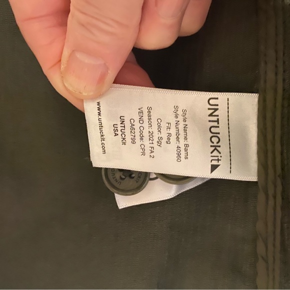 UNTUCKit Unisex Corduroy Shirt Jacket - Size Small - Picture 4 of 9